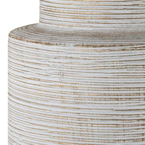   Ribbed White Ceramic Table Lamp | Oroa.com