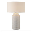 Modern European furniture - Ribbed White Ceramic Table Lamp - www.oroa.com
