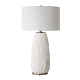 White Textured Ceramic Table Lamp | Uttermost Vida