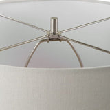 White Ceramic Linen Table Lamp | Uttermost Haven