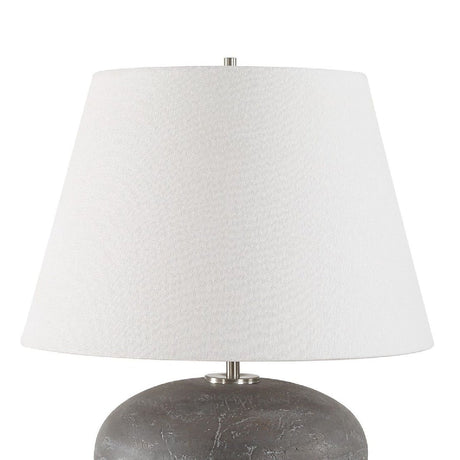 Distressed Black Ceramic Table Lamp | Uttermost Beckley