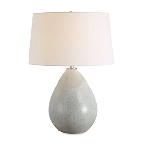  Cream Ceramic Teardrop-Shaped Table Lamp | Oroa.com