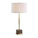 Brass Spindle Base Table Lamp | Uttermost Booker