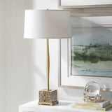Brass Spindle Base Table Lamp | Uttermost Booker
