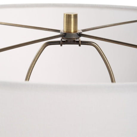 Modern European furniture - Gray Glazed Ceramic Table Lamp - www.oroa.com