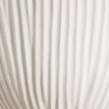 White Ribbed Ceramic Table Lamp | Uttermost Maisie