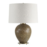Distressed Brown Ceramic Table Lamp | Uttermost Rya