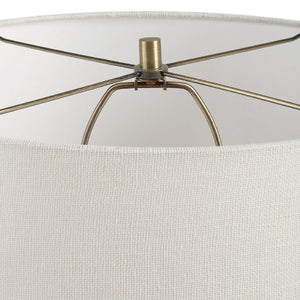   Distressed Brown Ceramic Table Lamp | Oroa.com