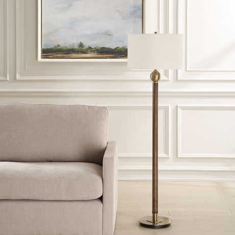 Dark Oak Stem Floor Lamp | Uttermost Keros