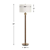 Dark Oak Stem Floor Lamp | Uttermost Keros