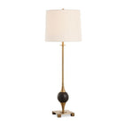 White Linen Shade Buffet Lamp | Uttermost Dempsey - www.oroa.com
