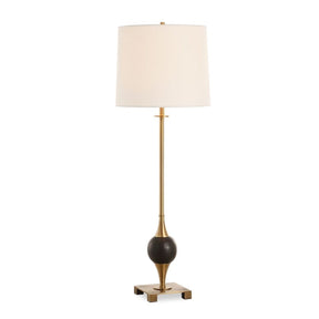 White Linen Shade Buffet Lamp by Uttermost Dempsey