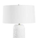 White Linen Drum Table Lamp | Uttermost Iona