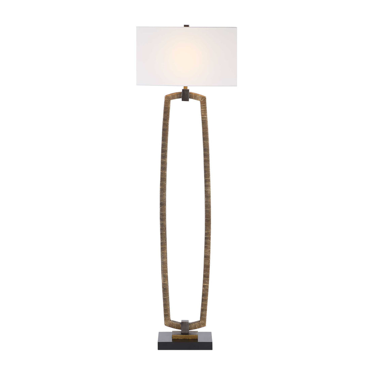 Modern European furniture - Carved Antique Gold Floor Lamp - www.oroa.com