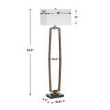 Modern European furniture - Carved Antique Gold Floor Lamp - www.oroa.com