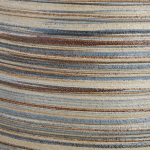  Earth-Toned Stripe Ceramic Table Lamp L | Oroa.com