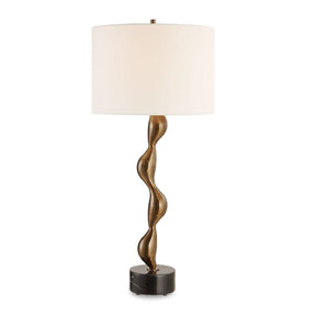 Modern European furniture - Organic-Curved Bronze Table Lamp by Uttermost Remolino - www.oroa.com