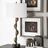 Organic-Curved Bronze Table Lamp | Uttermost Remolino