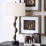 Organic-Curved Bronze Table Lamp | Uttermost Remolino