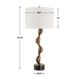 Organic-Curved Bronze Table Lamp | Uttermost Remolino