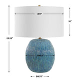 Textured Ceramic Table Lamp | Uttermost Elysia