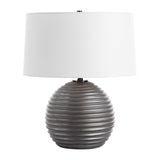 Bronze Ribbed Ceramic Table Lamp | Uttermost Chelsom