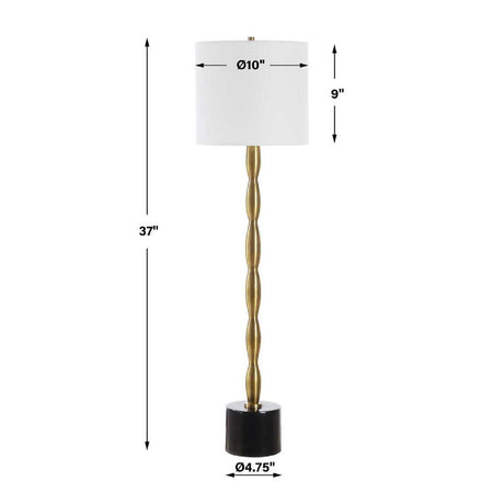 Antique Brass Stem Buffet Lamp | Uttermost Ezra