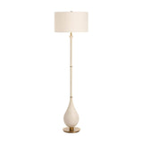 White Man-Made Stone Floor Lamp | Uttermost Dewdrop