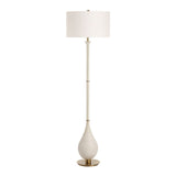 White Man-Made Stone Floor Lamp | Uttermost Dewdrop