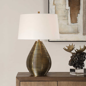   Brass Plated Table Lamp | Oroa.com