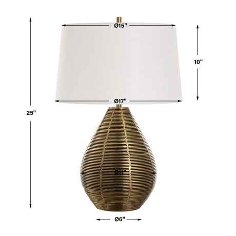 Brass Plated Table Lamp | Uttermost Knowles