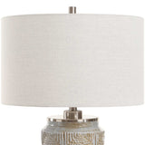 Etched Gray Ceramic Table Lamp | Uttermost Graydon