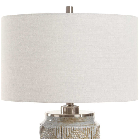 Etched Gray Ceramic Table Lamp | Uttermost Graydon