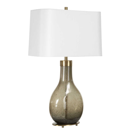 Seeded Teardrop Glass Table Lamp | Uttermost Shyla