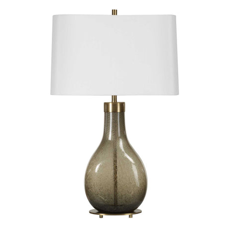 Seeded Teardrop Glass Table Lamp | Uttermost Shyla