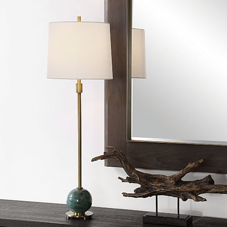   Green Marble Orb Buffet Lamp | Oroa.com