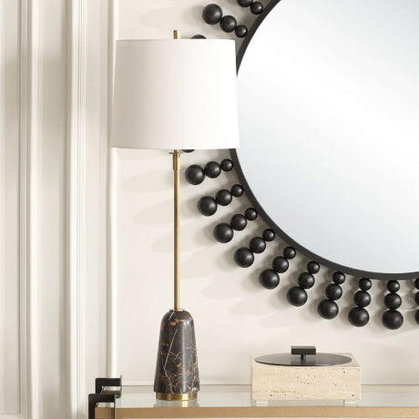 Black Marble Base Buffet Lamp | Uttermost Jenson