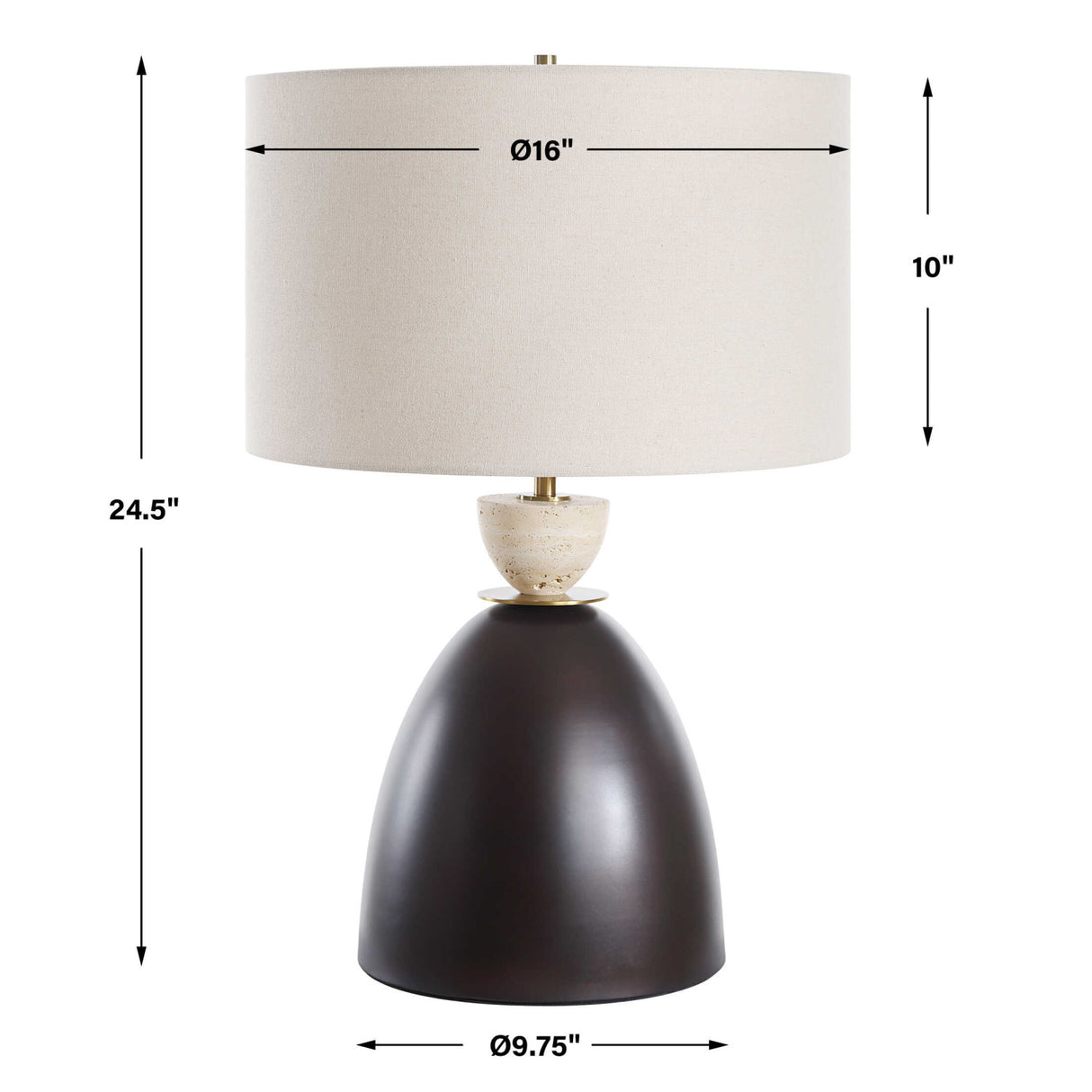   Bronze Dome Table Lamp | Oroa.com