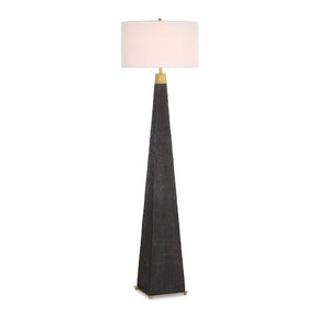 Tapered Burned Wood-Look Floor Lamp by Uttermost Lathey