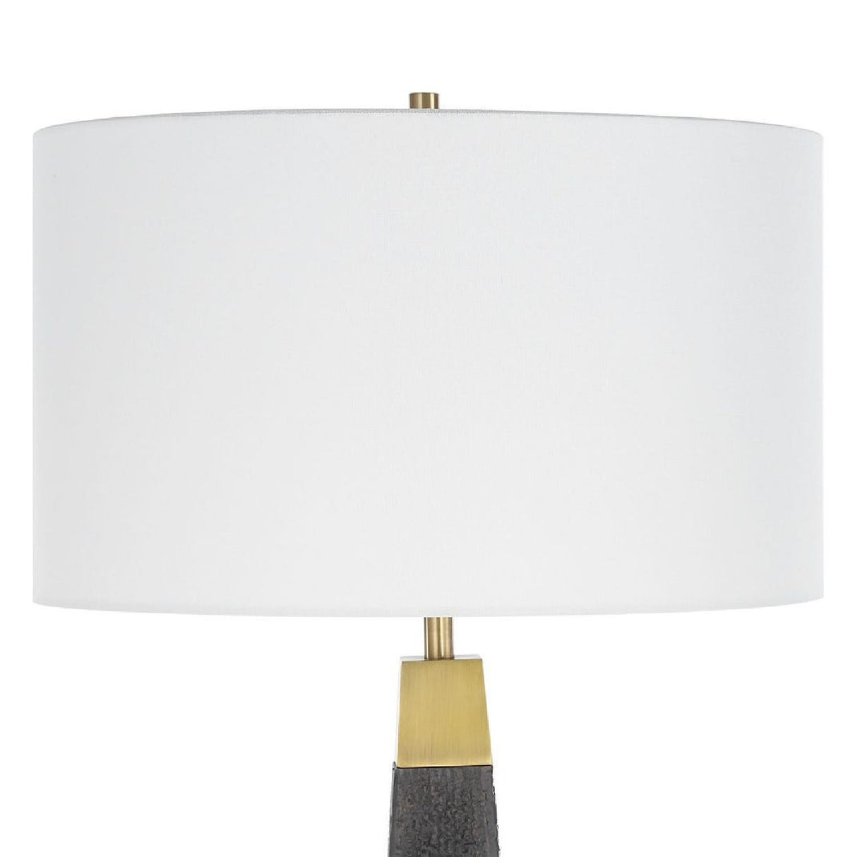 Tapered Burned Wood-Look Floor Lamp | Uttermost Lathey