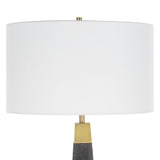 Tapered Burned Wood-Look Floor Lamp | Uttermost Lathey