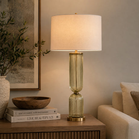   Transparent Green Glass Table Lamp | Oroa.com