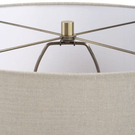 Modern European furniture - Linen & Crystal Table Lamp - www.oroa.com