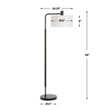 Bronze Steel Floor Lamp | Uttermost Richie
