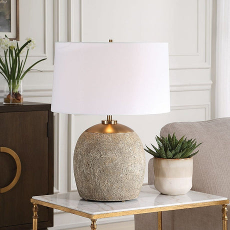 Brown Concrete Table Lamp | Uttermost Raylan