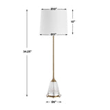 Seeded Glass Buffet Lamp | Uttermost Alistair