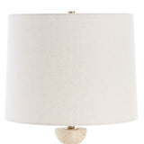 Travertine Accented Buffet Lamp | Uttermost Hemisphere