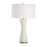 Modern European furniture - White Ceramic Table Lamp - www.oroa.com