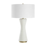 Modern European furniture - White Ceramic Table Lamp - www.oroa.com