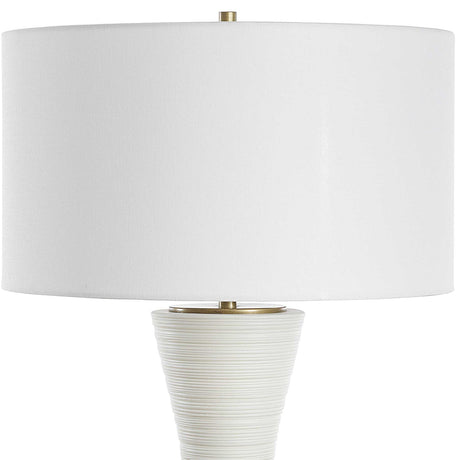 Modern European furniture - White Ceramic Table Lamp - www.oroa.com